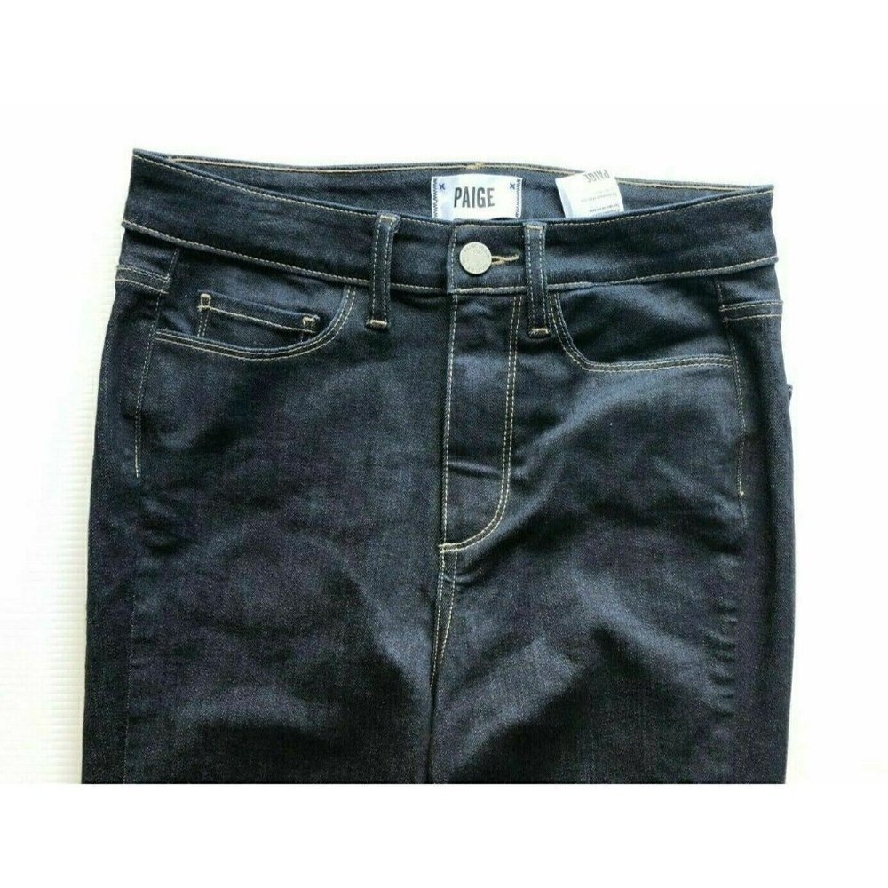 Paige Womens Dark Wash Slim Skinny Jeans 27 - Picture 1 of 11